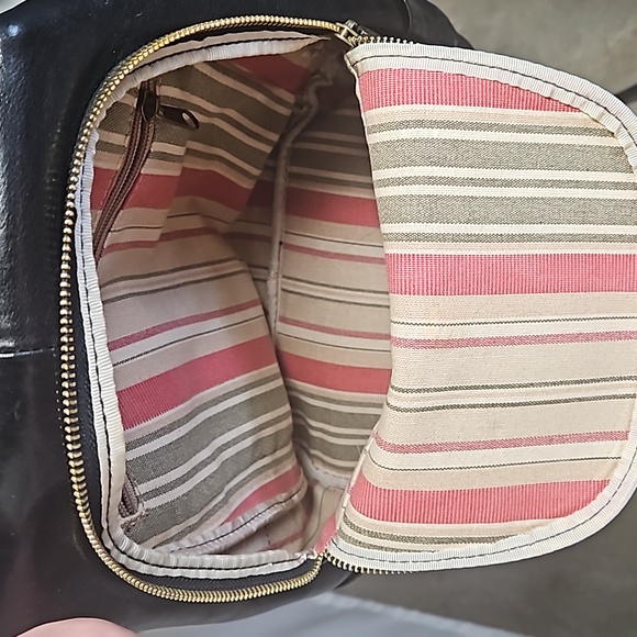 Floto Fine Italian Leather Luxury Backpack Black - Picture 7 of 8